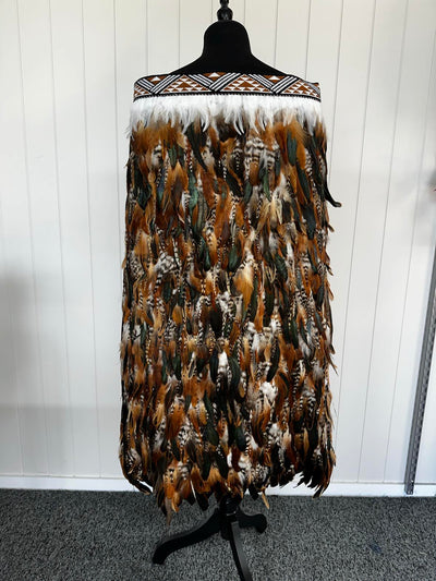 Adult Full Length Large Korowai - Taika Tan-Contemporary Korowai Designs