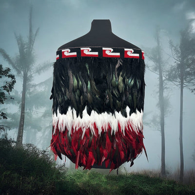 Adult Medium Half Pre Made Korowai - Tino Rangatiratanga-Contemporary Korowai Designs