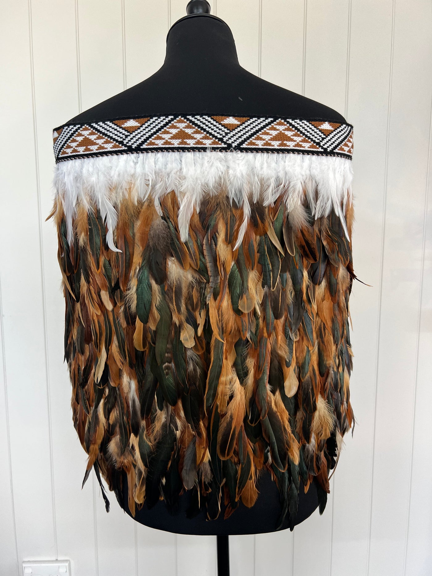 Adult Medium Half Korowai - Akeelah Tan-Contemporary Korowai Designs