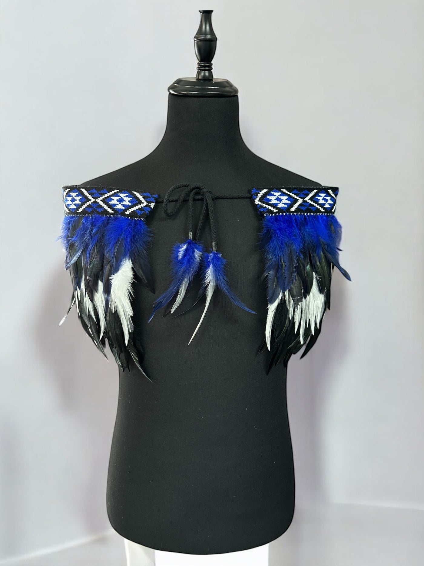 Adult Small Quarter Pre Made Korowai - Tana Blue Rangitāmiro-Contemporary Korowai Designs