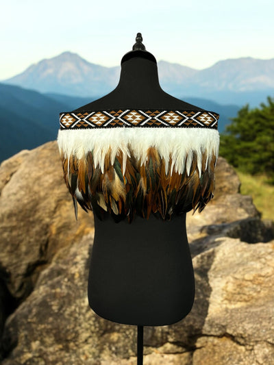 Adults Large Quarter Pre Made Korowai - Akeelah Tan Rangitāmiro-Contemporary Korowai Designs