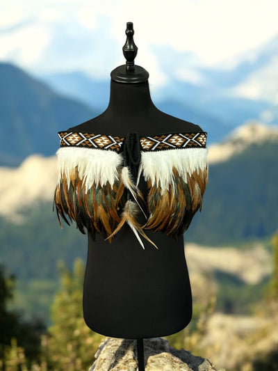 Adults Large Quarter Pre Made Korowai - Akeelah Tan Rangitāmiro-Contemporary Korowai Designs