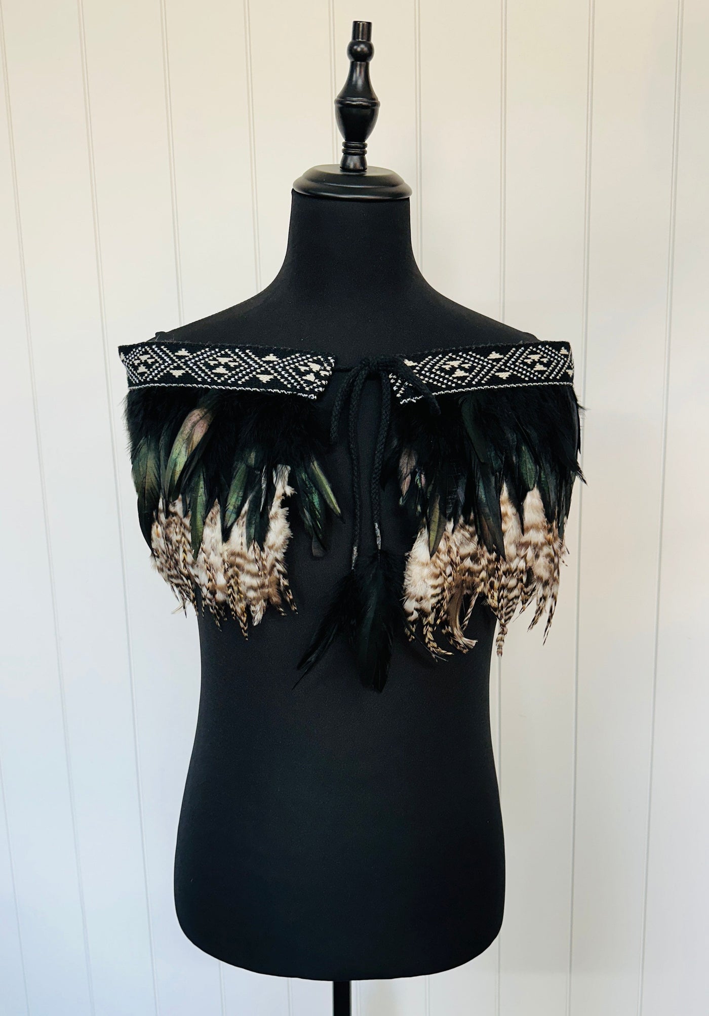 Beautiful in Black Pre Made | Formal Occasion | Korowai | Kākahu-Contemporary Korowai Designs