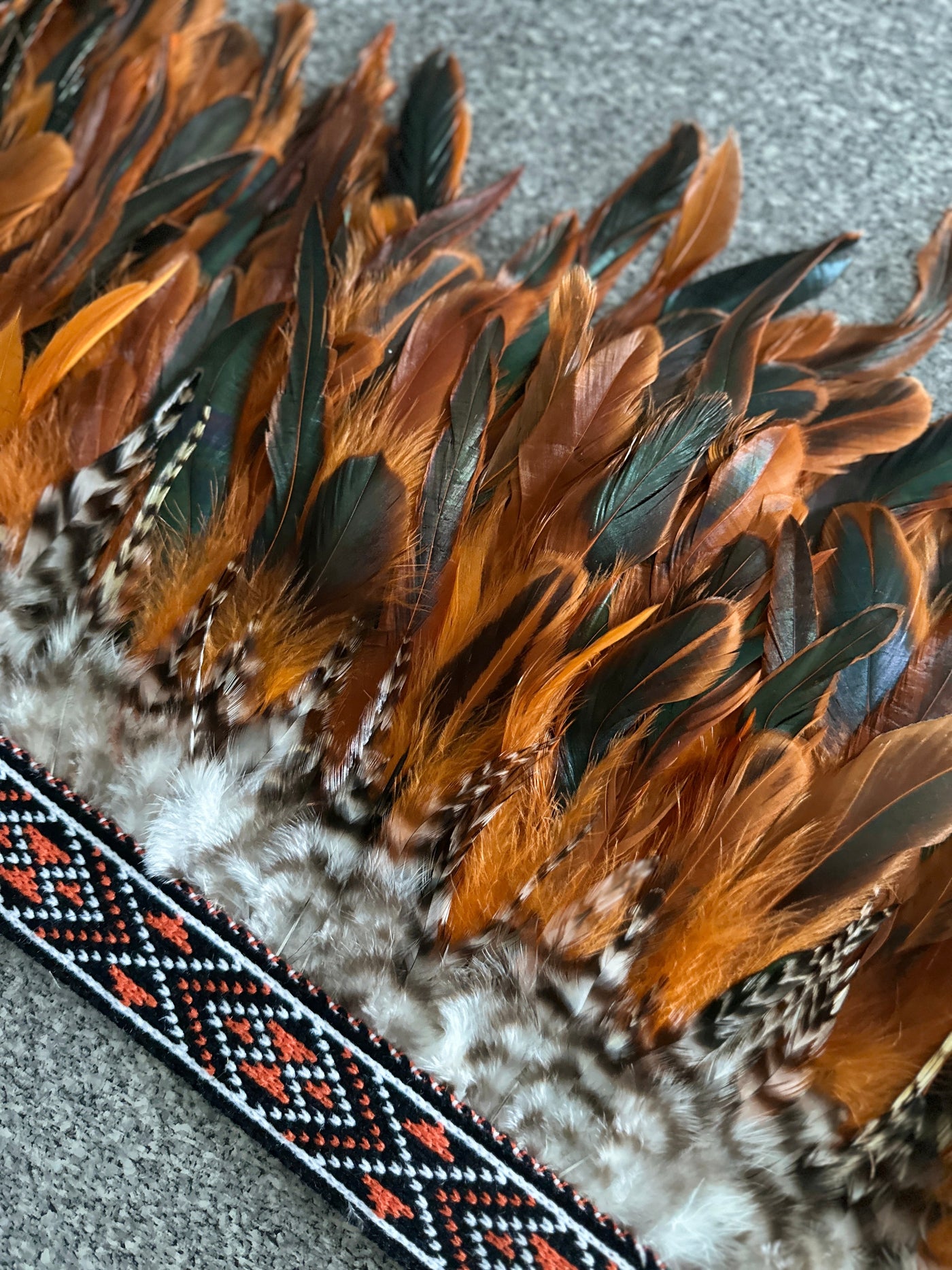 EMELE | ORANGE | KOROWAI | ADULT (HALF)-Contemporary Korowai Designs