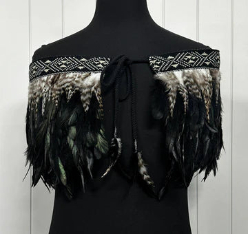 Emele | Black | Korowai | Adult (Quarter)-Contemporary Korowai Designs