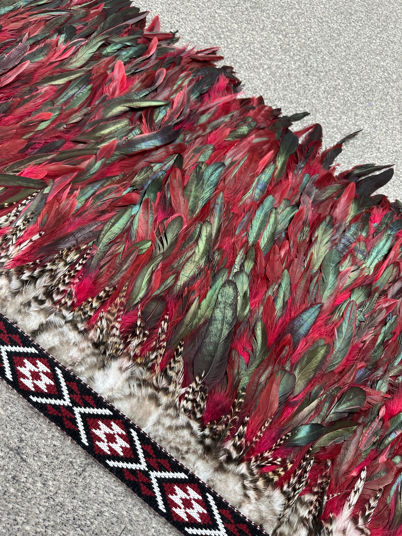 Emele | Burgundy | Korowai | Child-Contemporary Korowai Designs