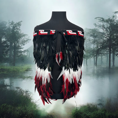 Hire Korowai Adult Large Half - Tino Rangatiratanga-Contemporary Korowai Designs
