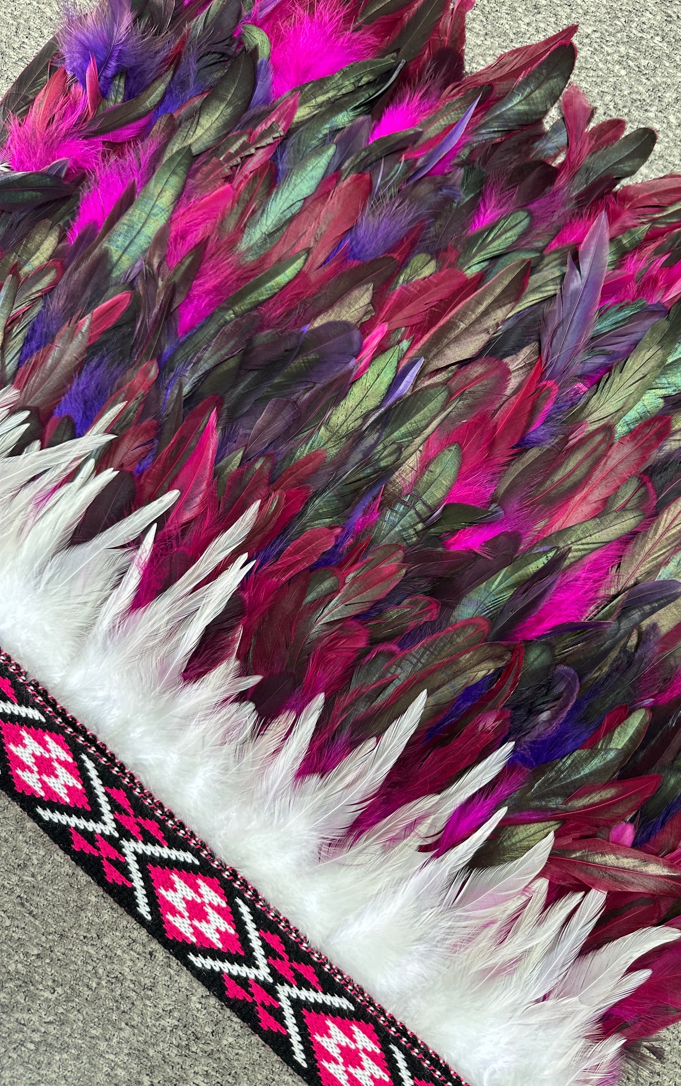 Hunter | Pink & Purple | Korowai | Adult (Quarter)-Contemporary Korowai Designs