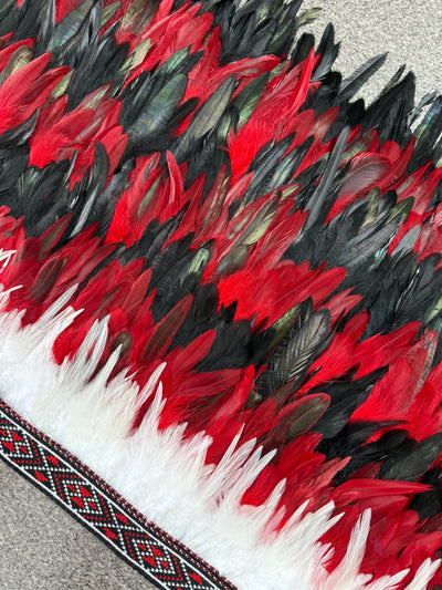 Hunter | Red & Black | Korowai | Adult (Half)-Contemporary Korowai Designs