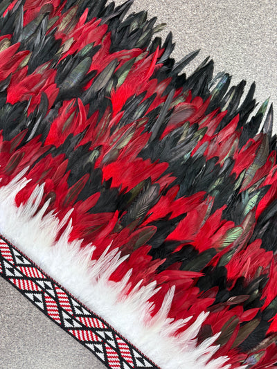 Hunter | Red & Black | Korowai | Adult (Half)-Contemporary Korowai Designs