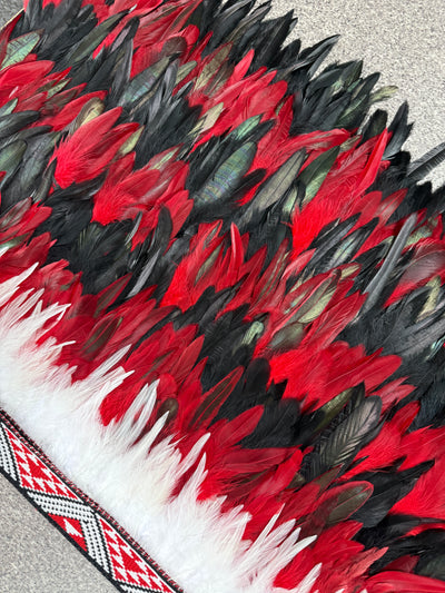 Hunter | Red & Black | Korowai | Adult (Half)-Contemporary Korowai Designs