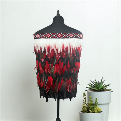 Hunter | Red & Black | Korowai | Adult (Half)-Contemporary Korowai Designs