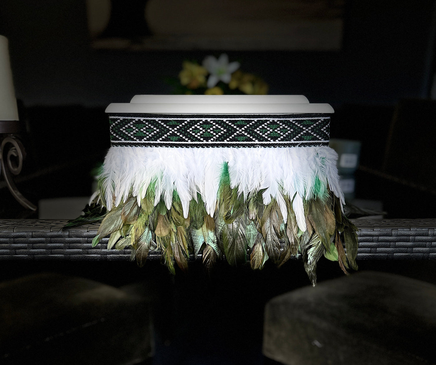 Korowai - Tangi Pēpī Casket-Contemporary Korowai Designs