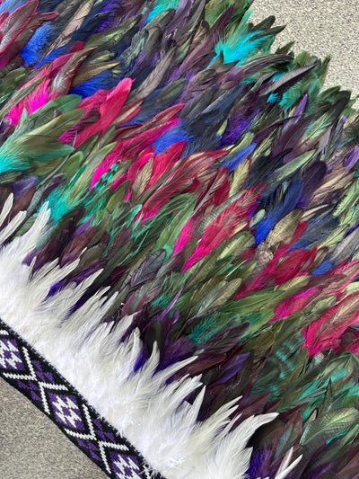 Paua | Purple, Turquoise, Pink, Blue | Korowai | Child-Contemporary Korowai Designs