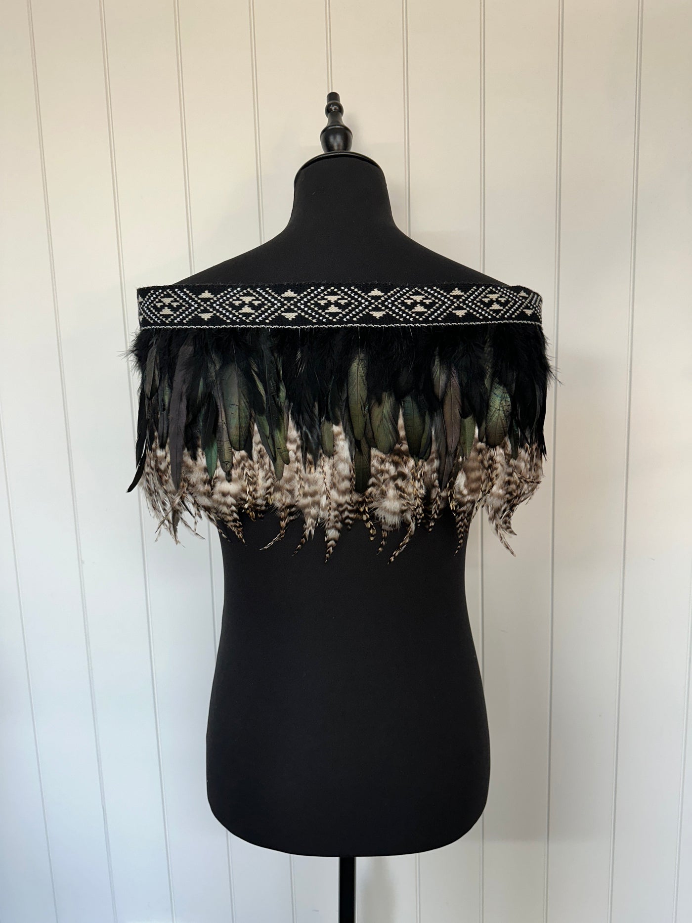 Beautiful in Black Pre Made | Formal Occasion | Korowai | Kākahu-Contemporary Korowai Designs