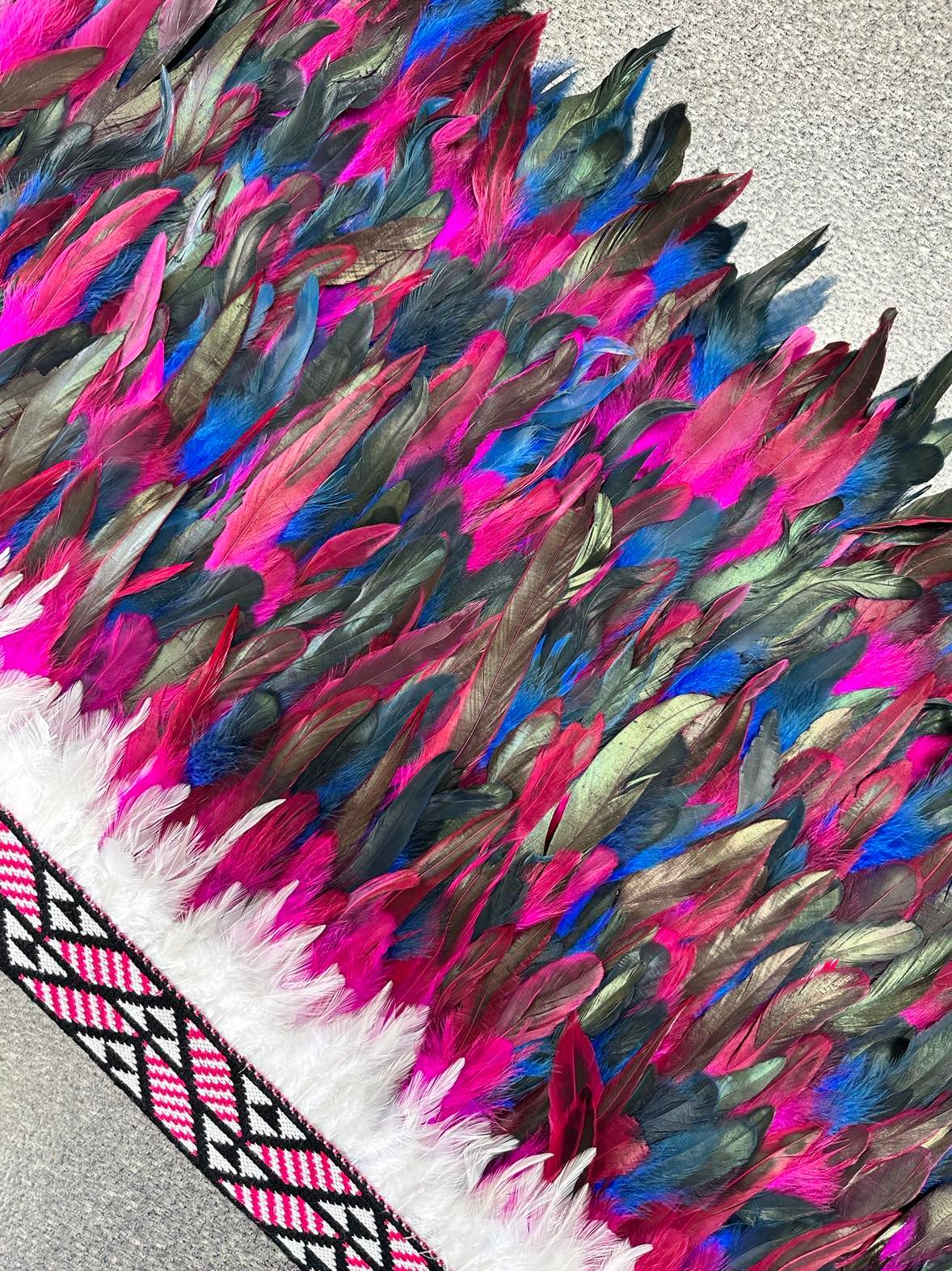 Hunter | Pink & Blue | Korowai | Adult (Full)-Contemporary Korowai Designs