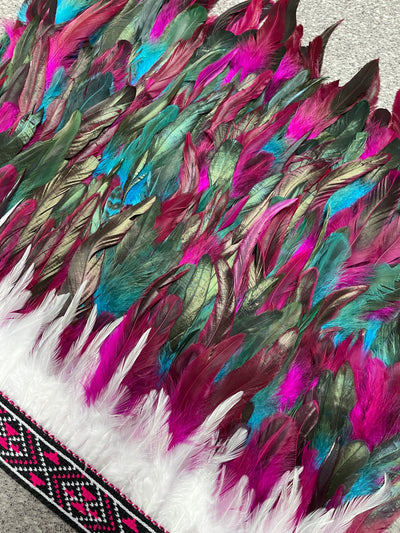 Hunter | Pink & Turquoise | Korowai | Adult (Half)-Contemporary Korowai Designs