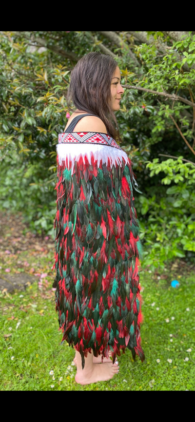 Hunter | Red & Forest Green| Adult (Full)-Contemporary Korowai Designs