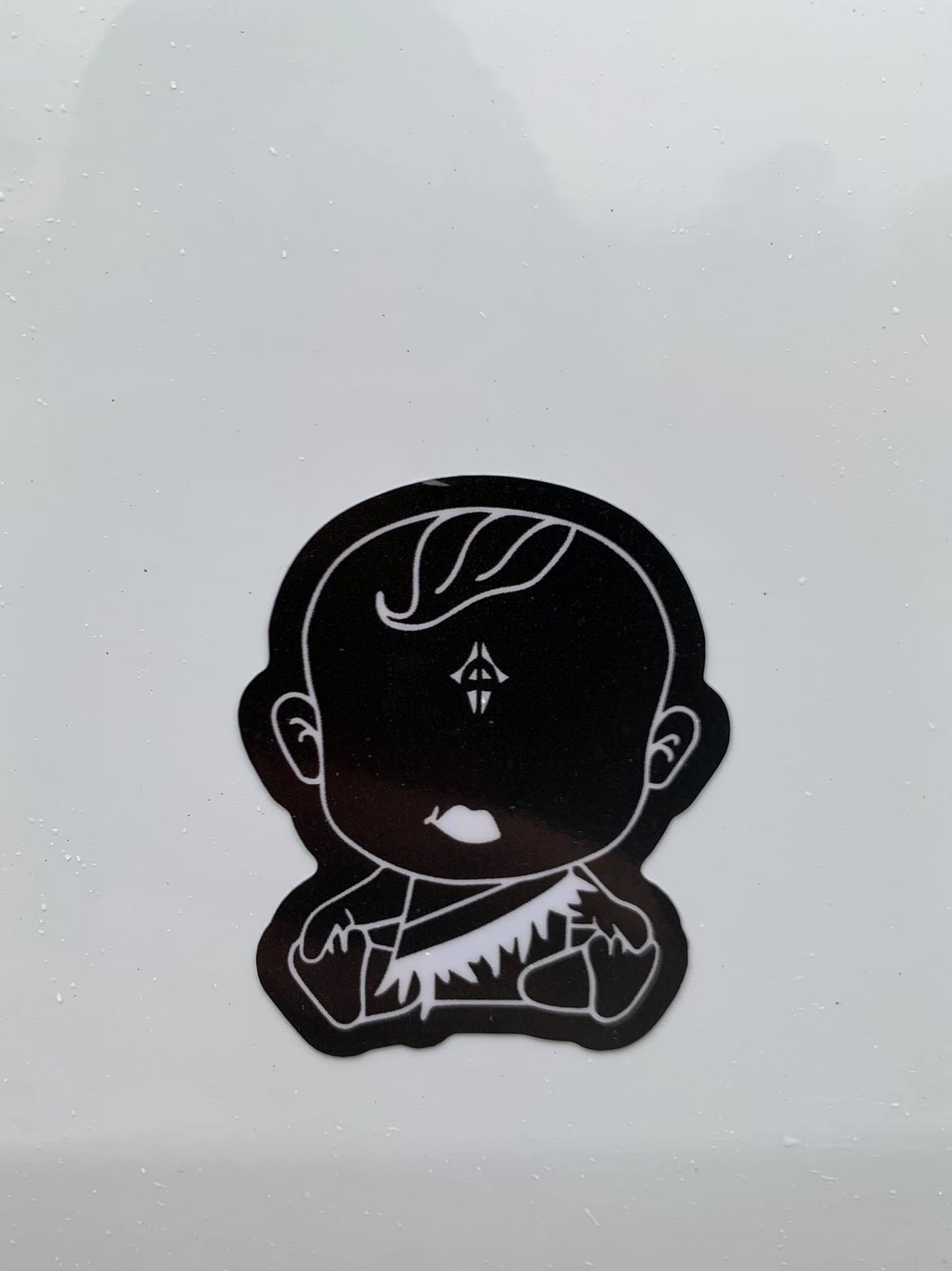 Whānau Sticker - Black-Contemporary Korowai Designs